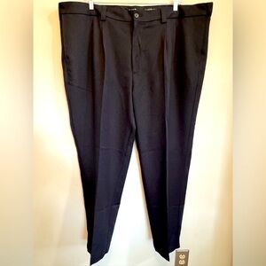 OAK HILL Microfiber Pleated Pant - Men's Dress Pants - Size 50x32 - Black - NEW